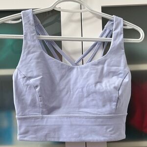 Free to be Serene Long Line Bra SZ 8 Blue C/D NWOT 💙